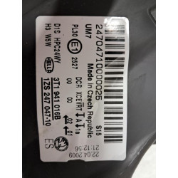 Optique avant principal droit (feux)(phare) - SKODA - SUPERB 2 PHASE 1