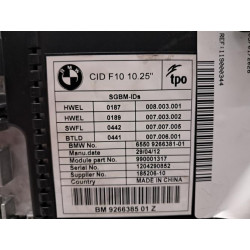 Ecran GPS - BMW - SERIE 5 F10 PHASE 1