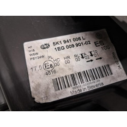 Optique avant principal droit (feux)(phare) - VOLKSWAGEN - GOLF 6