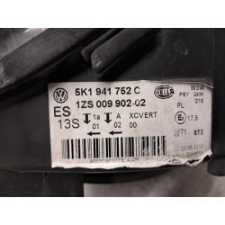 Optique avant principal droit (feux)(phare) - VOLKSWAGEN - GOLF 6