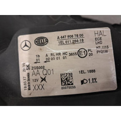 Optique avant principal droit (feux)(phare) - MERCEDES - VITO 447 MIXTO PHASE 1