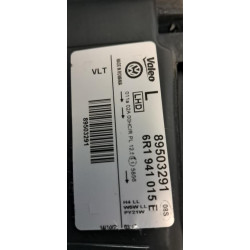 Optique avant principal gauche (feux)(phare) - VOLKSWAGEN - POLO 5 PHASE 1
